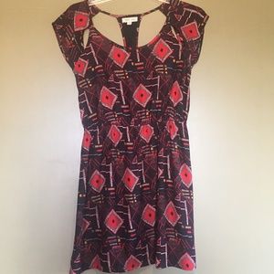 Silence + Noise Dress with Mesh Cutout Back